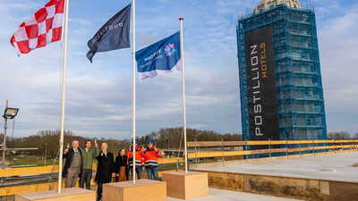 Toekomstig hotel bereikt hoogste punt